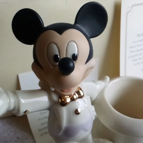 Lenox Mickey mouse votive candle holder or ring holder old but new in box